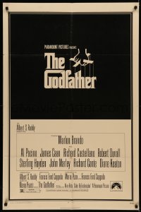 7d0850 GODFATHER 1sh 1972 Francis Ford Coppola crime classic, great art by S. Neil Fujita!