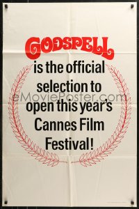 7d0853 GODSPELL teaser 1sh 1973 it's the official selection to open this year's Cannes Film Festival!