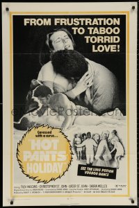 7d0900 HOT PANTS HOLIDAY 1sh 1971 frustration to taboo torrid love, see love potion voodoo dance!