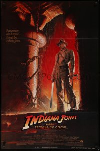7d0920 INDIANA JONES & THE TEMPLE OF DOOM 1sh 1984 Harrison Ford, Kate Capshaw, Wolfe NSS style!