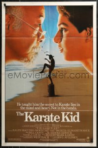 7d0936 KARATE KID 1sh 1984 Pat Morita, Ralph Macchio, teen martial arts classic!