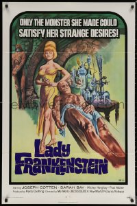 7d0952 LADY FRANKENSTEIN 1sh 1972 La figlia di Frankenstein, sexy Italian horror!