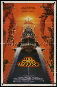 7d0981 MAD MAX 2: THE ROAD WARRIOR 1sh 1982 Mel Gibson in the title role, great art by Commander!