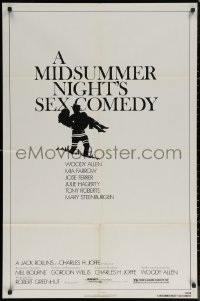 7d1011 MIDSUMMER NIGHT'S SEX COMEDY 1sh 1982 Woody Allen, Mia Farrow, Jose Ferrer