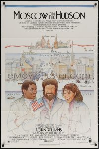 7d1016 MOSCOW ON THE HUDSON 1sh 1984 controversial artwork of Russian Robin Williams by Craig!