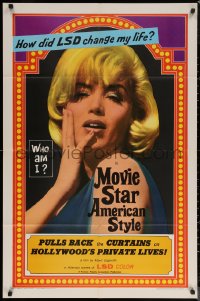 7d1020 MOVIE STAR AMERICAN STYLE OR; LSD I HATE YOU 1sh 1966 life with LSD, sexy Monroe look-alike!