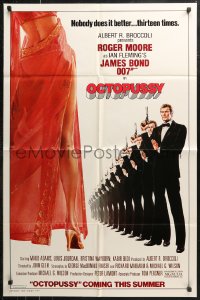 7d1051 OCTOPUSSY advance 1sh 1983 sexy Maud Adams & Roger Moore as James Bond by Goozee!