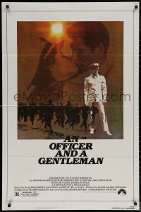 7d1054 OFFICER & A GENTLEMAN 1sh 1982 Richard Gere & Debra Winger in love & in the U.S. Navy!