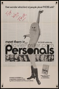 7d1068 PERSONALS 1sh 1972 sexy full-length image, meet the kind of people who place THOSE ads!