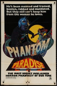 7d1072 PHANTOM OF THE PARADISE revised 1sh 1974 Brian De Palma, different artwork by Richard Corben!