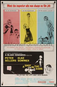 7d1182 SHOT IN THE DARK 1sh 1964 Blake Edwards, Peter Sellers, sexy Elke Sommer, Pink Panther!