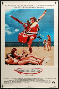 7d1247 SUMMER RENTAL 1sh 1985 directed by Carl Reiner, wacky John Candy takes the family on vacation