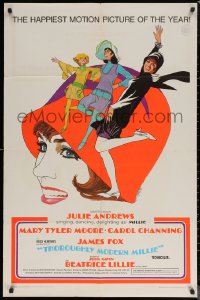 7d1273 THOROUGHLY MODERN MILLIE 1sh 1967 Bob Peak art of singing & dancing Julie Andrews!