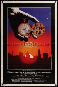 7d1278 TIME AFTER TIME 1sh 1979 Malcolm McDowell as H.G. Wells, David Warner as Jack the Ripper!
