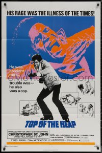 7d1287 TOP OF THE HEAP 1sh 1972 Christopher St. John was a violent man, he also was a cop!