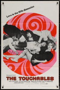 7d1288 TOUCHABLES 1sh 1968 Judy Huxtable in five-way love, psychedelic love in the fifth dimension!