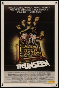 7d1308 UNSEEN int'l 1sh 1981 Barbara Bach, Sydney Lassick, cool completely different horror art!