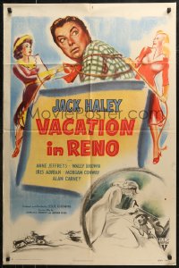 7d1314 VACATION IN RENO 1sh 1946 art of Jack Haley, Anne Jeffreys & sexy girls!