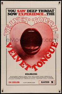 7d1318 VELVET TOUCH OF THE VELVET TONGUE 1sh 1976 Roy's Langue de velours, wacky erotic heart image!