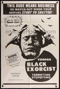 7d1326 VOODOO BLACK EXORCIST 1sh 1973 Tanyeka Stadler, Ricardo Rodriquez, terrifying, stupefying!