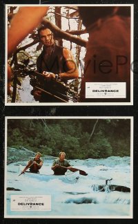 7d0157 DELIVERANCE 6 French LCs 1972 Jon Voight, Burt Reynolds, Beatty, Cox, different images!