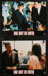 7d0142 FROM DUSK TILL DAWN 8 French LCs 1996 George Clooney & Quentin Tarantino, vampires!