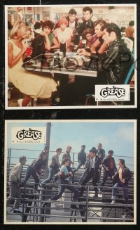 7d0159 GREASE 6 French LCs 1978 John Travolta & Olivia Newton-John in a most classic musical!