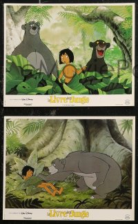 7d0145 JUNGLE BOOK 8 French LCs R1990s Walt Disney cartoon classic, great images of Mowgli & friends!