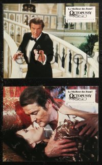7d0147 OCTOPUSSY 8 French LCs 1983 Maud Adams & Roger Moore as James Bond!