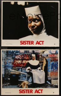 7d0134 SISTER ACT 9 French LCs 1992 Maggie Smith, Harvey Keitel, Whoopi Goldberg as a nun!