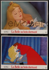 7d0149 SLEEPING BEAUTY 8 French LCs R1990s Walt Disney cartoon fairy tale fantasy classic!