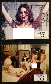 7d0130 STORY OF O 10 style B French LCs 1975 Histoire d'O, Corinne Clery, Udo Kier, x-rated, sexy!