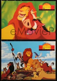 7d0192 LION KING 8 German LCs R1990s classic Disney cartoon set in Africa, Timon & Pumbaa!