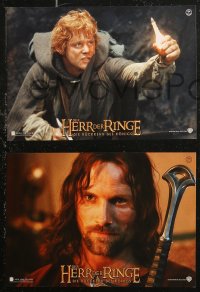 7d0198 LORD OF THE RINGS: THE RETURN OF THE KING 7 German LCs 2003 Jackson & Tolkien, different!