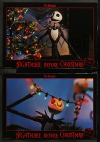 7d0180 NIGHTMARE BEFORE CHRISTMAS 13 German LCs 1994 Tim Burton, great cartoon horror images!