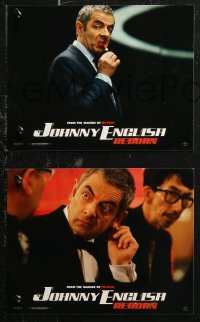 7d0021 JOHNNY ENGLISH REBORN 8 non-U.S. LCs 2011 Mr. Bean Rowan Atkinson in the title role!