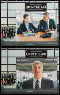 7d0028 UP IN THE AIR 8 non-U.S. LCs 2009 George Clooney, Vera Farmiga, Anna Kendrick!