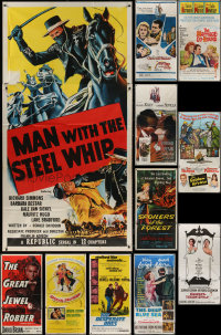 7f0291 LOT OF 13 FOLDED THREE-SHEETS 1950s-1970s great images from a variety of different movies!
