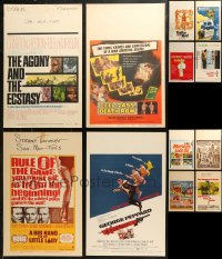7f0021 LOT OF 12 WINDOW CARDS 1940s-1970s great images from a variety of different movies!
