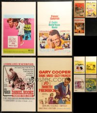 7f0022 LOT OF 11 WINDOW CARDS 1930s-1960s great images from a variety of different movies!