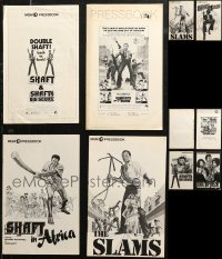 7f0307 LOT OF 10 UNCUT BLAXPLOITATION PRESSBOOKS 1970s great images from African American of movies!