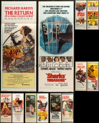 7f0620 LOT OF 12 FORMERLY FOLDED INSERTS 1960s-1970s great images from a variety of movies!