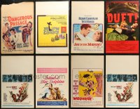 7f0019 LOT OF 16 WINDOW CARDS 1960s great images for a variety of different movies!