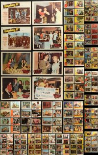 7f0243 LOT OF 212 MOSTLY 1950S LOBBY CARDS 1950s incomplete sets from a variety of different movies!
