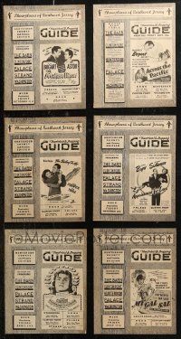 7f0360 LOT OF 6 THEATRICAL & SHOPPING GUIDE MAGAZINES 1941-1942 information for theater owners!