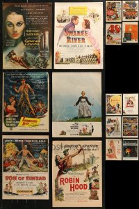 7f0092 LOT OF 16 FILM ADS FROM MOVIE MAGAZINES 1940s-1950s a variety of different images!