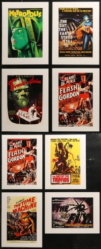 7f0026 LOT OF 9 UNFOLDED HORROR/SCI-FI 12X16 REPRODUCTION POSTERS 1990s all the best images!