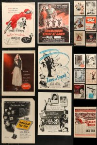 7f0091 LOT OF 19 FILM ADS FROM MOVIE MAGAZINES 1940s-1950s a variety of different images!