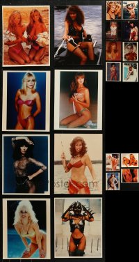 7f0518 LOT OF 20 MOSTLY 1980S MODEL AND ACTRESSES COLOR 8X10 REPRO PHOTOS 1980s sexy portraits!