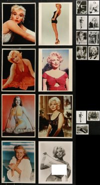 7f0519 LOT OF 19 MARILYN MONROE COLOR AND BLACK & WHITE 8X10 REPRO PHOTOS 1980s sexy portraits!